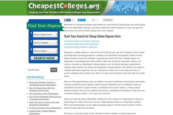 Latitude theme site design template sample
