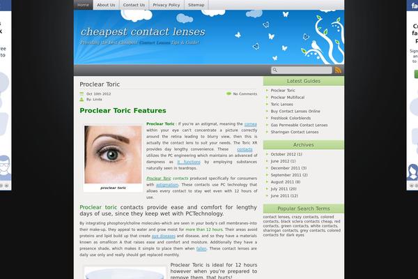 iCandy theme site design template sample