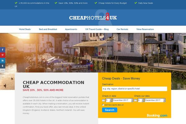 Site using Booking.com Official Search Box plugin