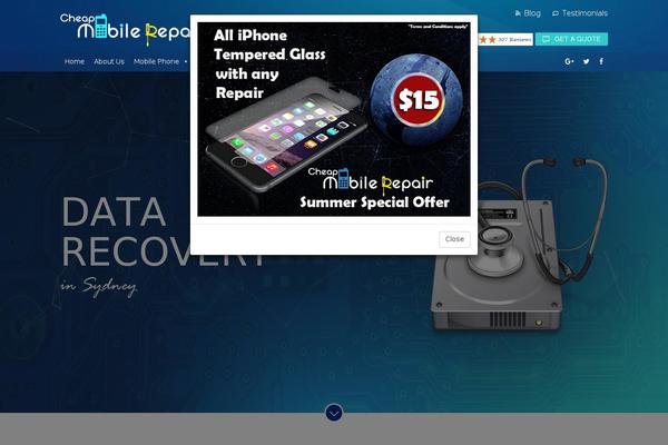 cheapmobilerepair.com.au site used Aj