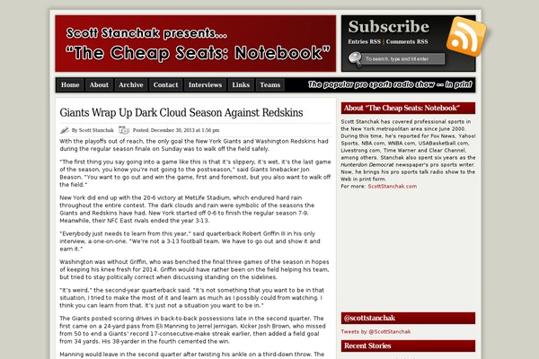 ModXBlog theme site design template sample