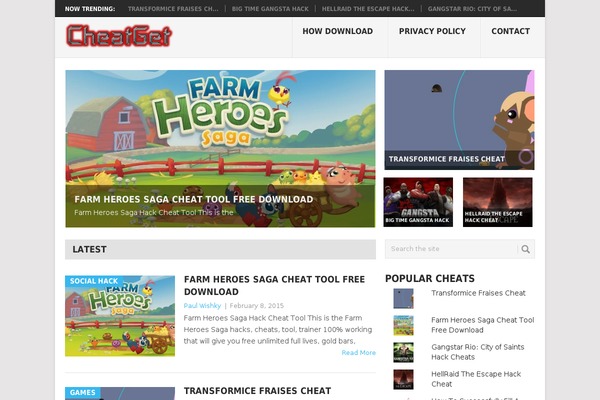 SevenMag theme site design template sample