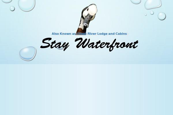 cheatriverlodge.com site used Staywaterfrontmain