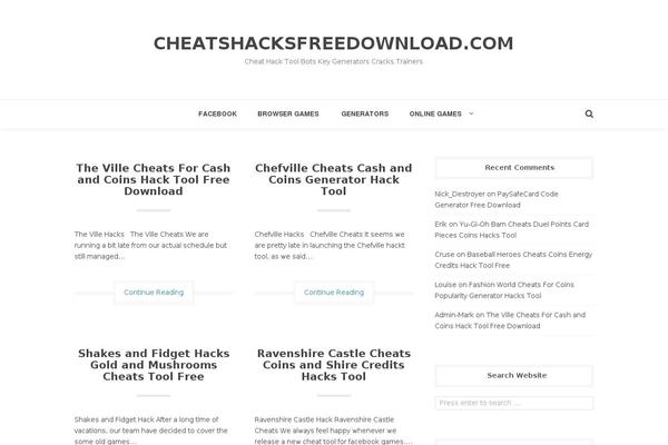 cheatshacksfreedownload.com site used Leda