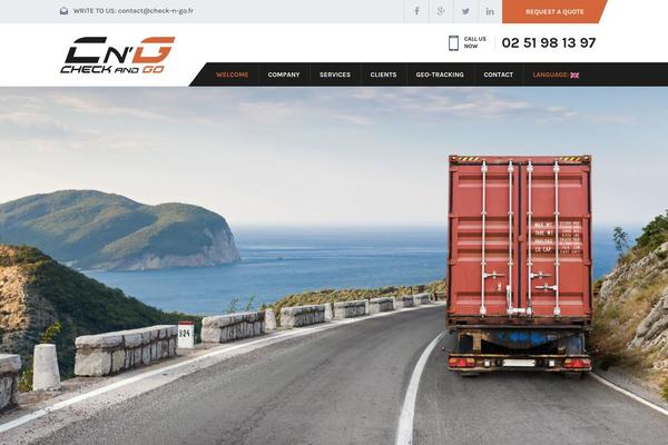 Transport theme site design template sample
