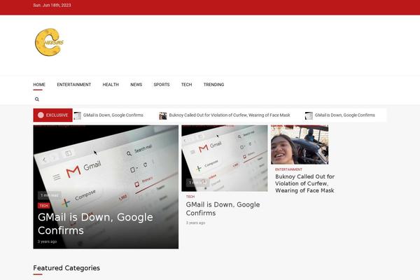 Magnitude theme site design template sample