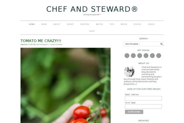 Foodie Pro theme site design template sample