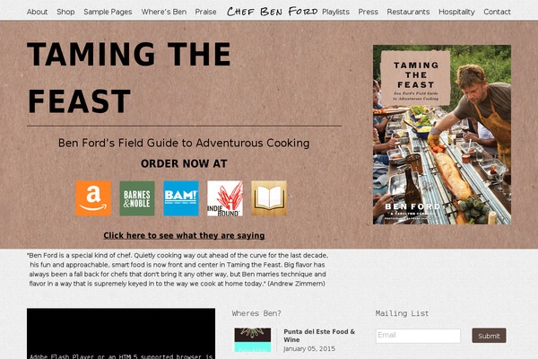Site using Tweet Blender plugin
