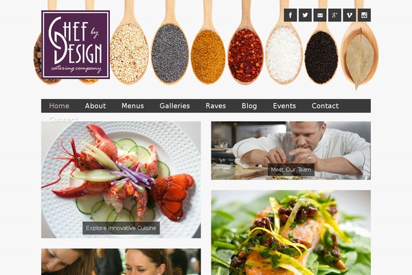 Forked theme site design template sample