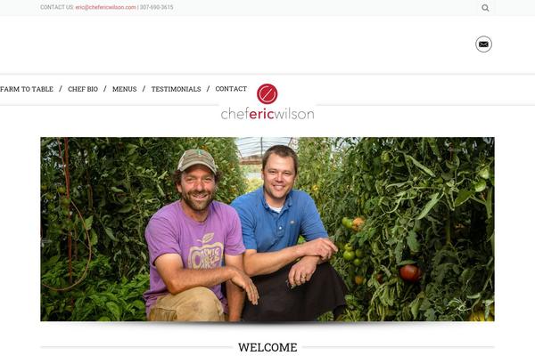 chefericwilson.com site used Udita