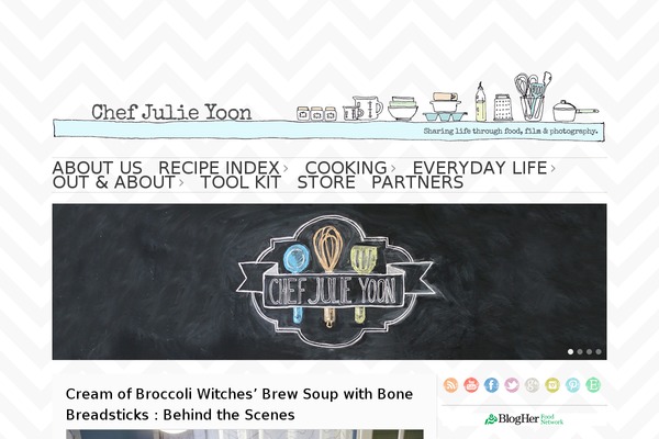 chefjulieyoon.com site used Kale-pro