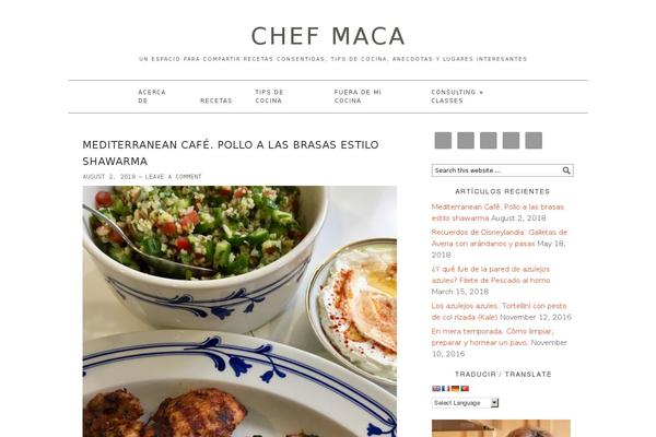 Foodie theme site design template sample