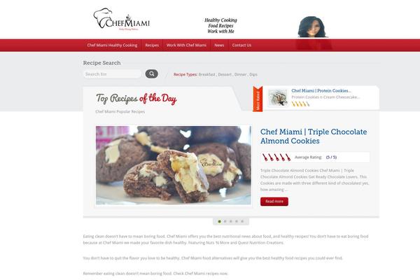 Food Recipes theme site design template sample