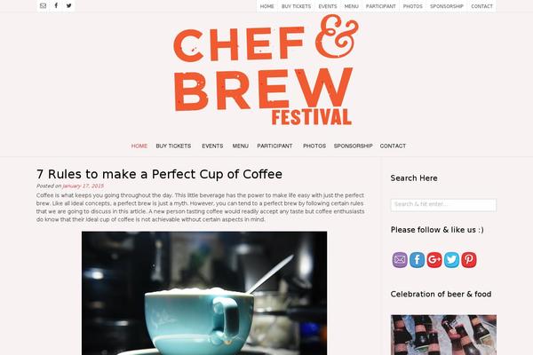 Tavern theme site design template sample
