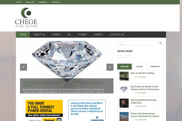 Orbit News theme site design template sample