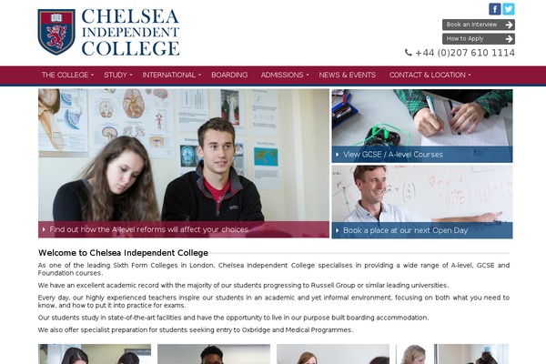 chelseaindependentcollege.com site used Cic