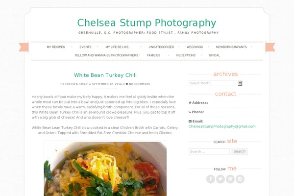 Sugar and Spice theme site design template sample