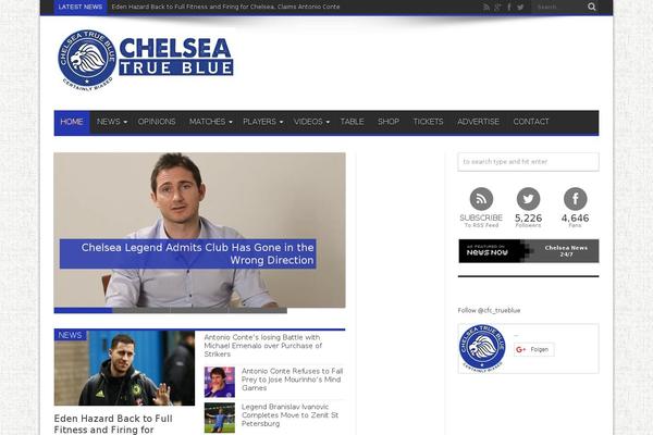 chelseatrueblue.com site used MoreNews