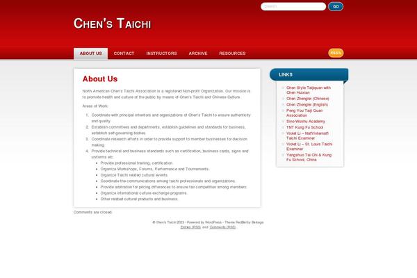 RedBel theme site design template sample