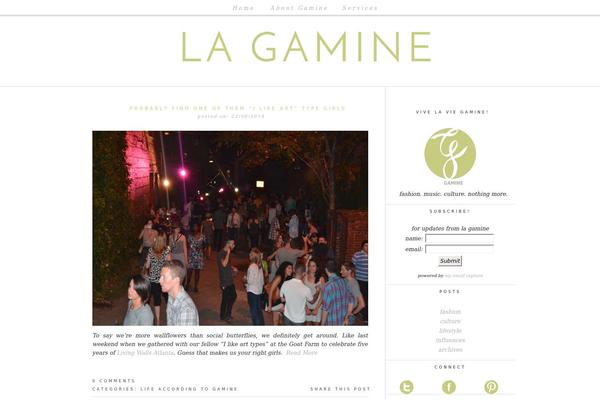 cherchezlagamine.com site used Mellifluous-for-wordpress