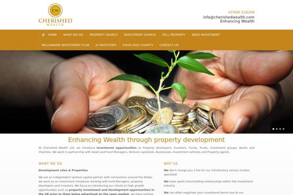 Vantage theme site design template sample