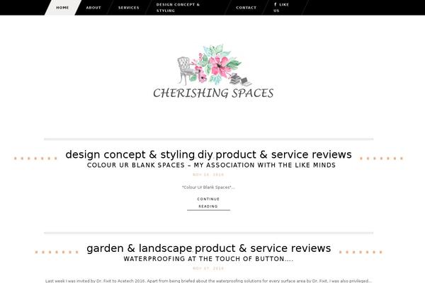 cherishingspaces.com site used Tomasdaisy