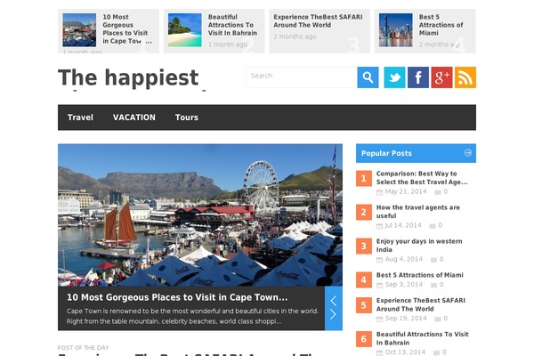 Metro theme site design template sample
