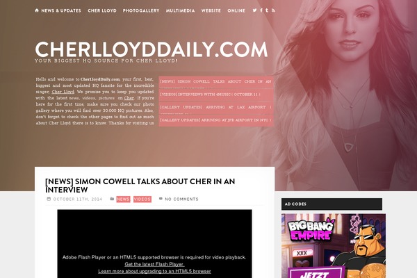 cherlloyddaily.com site used Omm_wp18