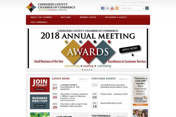 cherokee theme websites examples