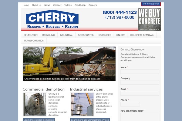 cherrycompanies.com site used Arc-base-wp-theme
