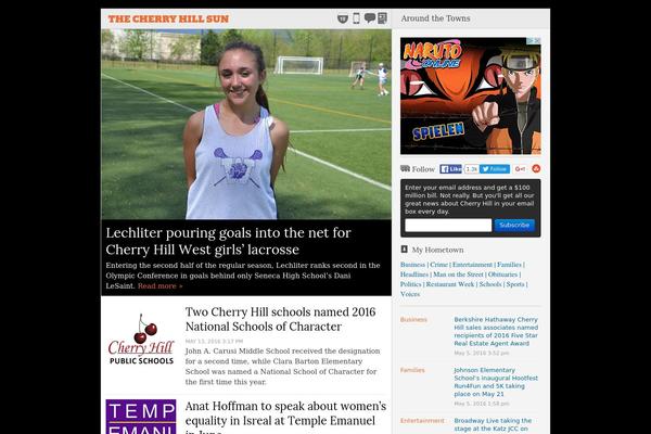 cherryhillsun.com site used Newspaper-sp