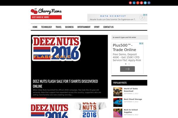 Hades theme site design template sample