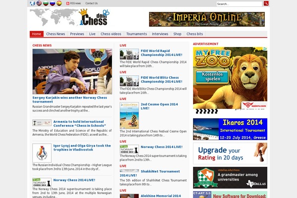 Flex Mag theme site design template sample