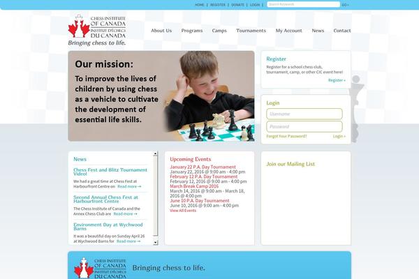 Cic theme site design template sample