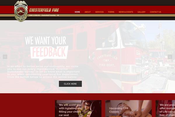 Fire-department theme site design template sample