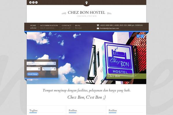 Nice Hotel theme site design template sample
