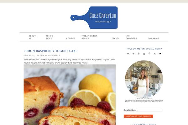 Foodie theme site design template sample