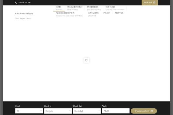 Site using Sohohotel-booking plugin