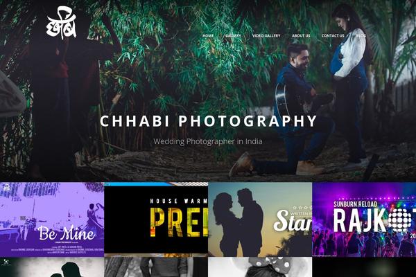 Photogenic theme site design template sample