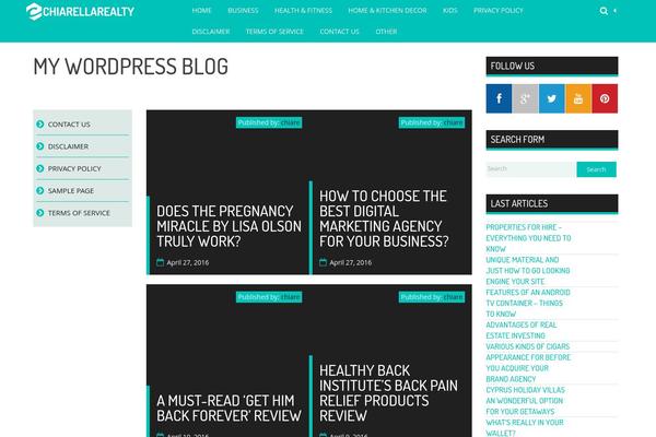 MaxFlat Core theme site design template sample