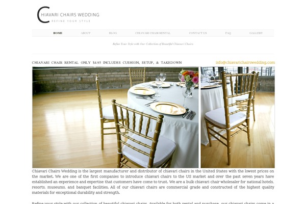 Manifest theme site design template sample