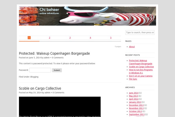 Lovecraft theme site design template sample