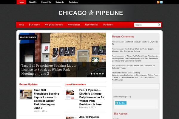 Newsflash theme site design template sample