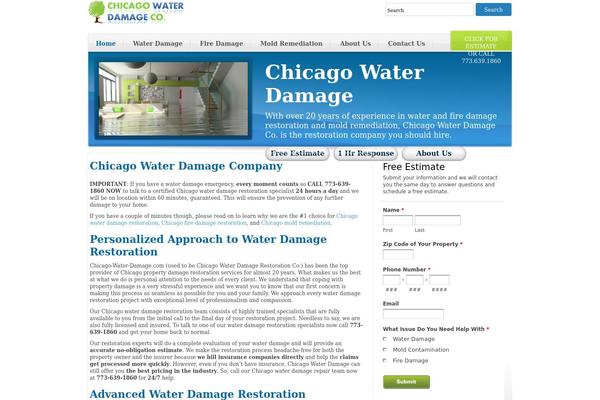 chicago-water-damage.com site used Bluegreen