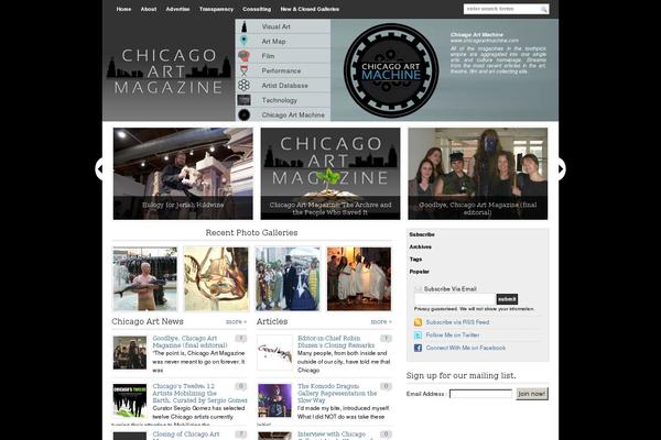 chicagoartmagazine.com site used Superb-landingpage