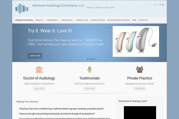 evolve theme site design template sample