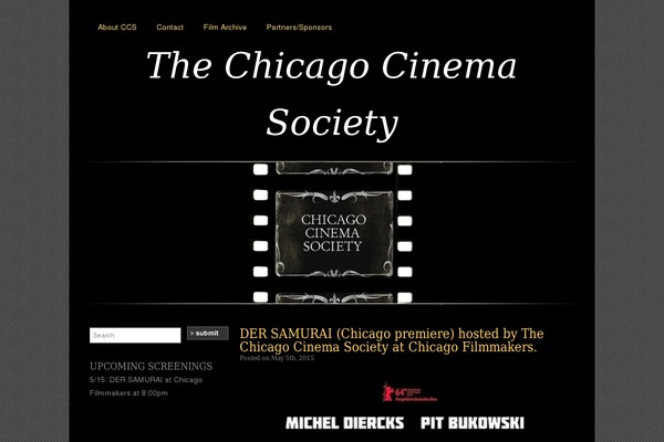 Silent Film theme site design template sample