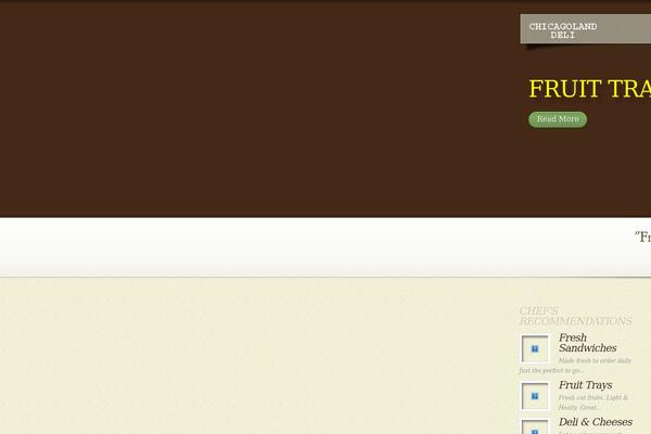 MyCuisine theme site design template sample