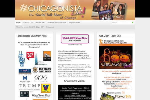 chicagonistalive.com site used Wp-glide_basic