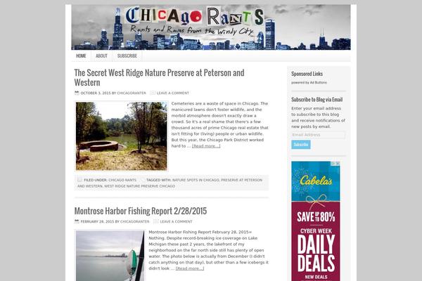 Lifestyle theme site design template sample